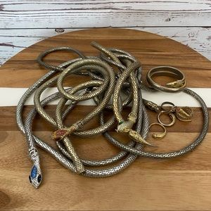 Vintage Snake Belts Lot As Is